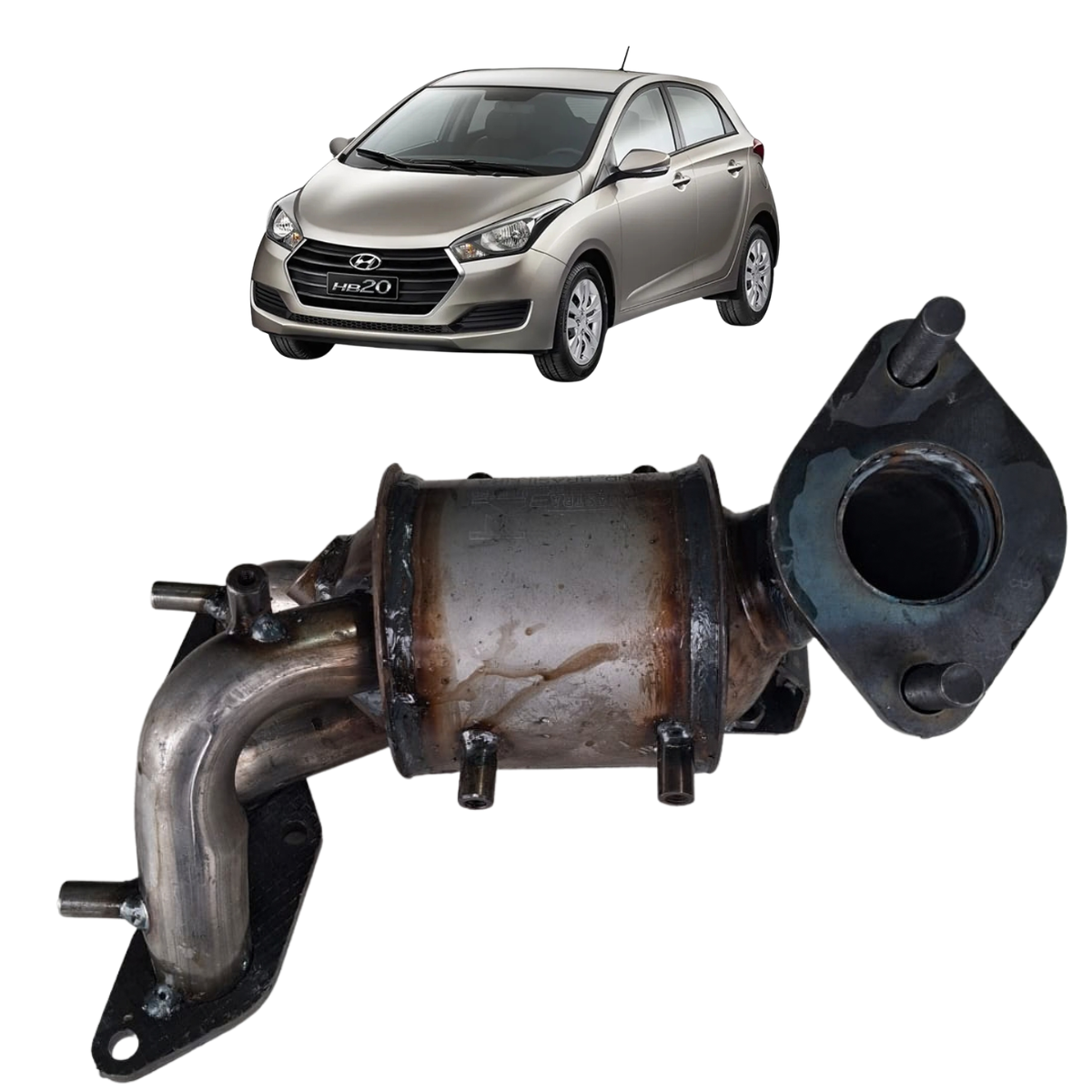 Catalisador Hyundai HB20 MASTRA 1.0 2015 a 2019 Novo