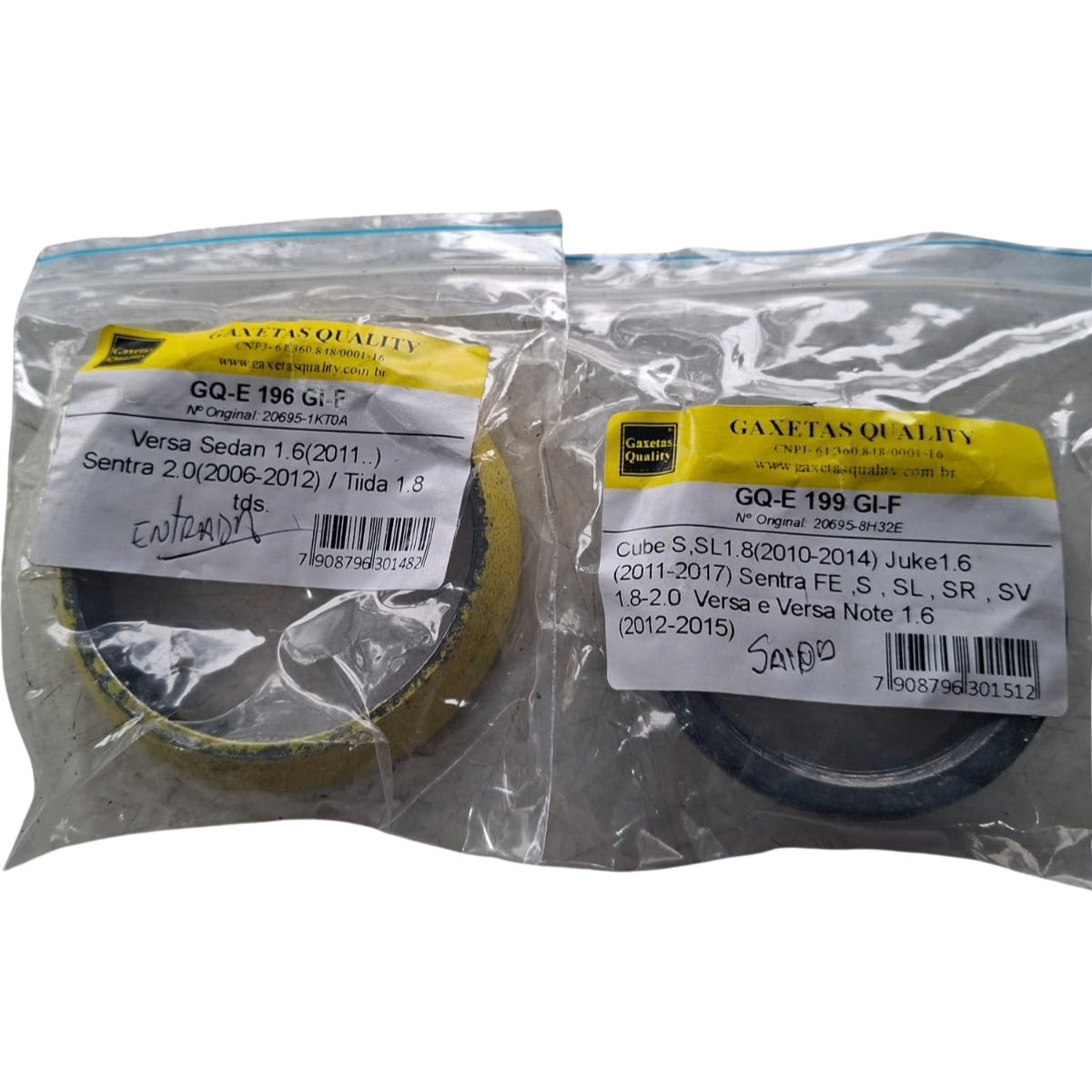 Anel de Fogo Nissan versa gaxetas quality 1.6 2011 a 2027 Novo