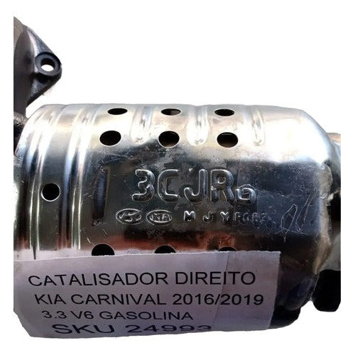 Catalisador Direito Kia Carnival 2016 A 2019 3.3 V6 Gasolina