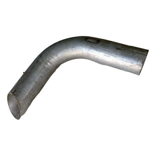 Cano Alumínio Curva 90o 4 Polegadas Para Caminhão Prateado