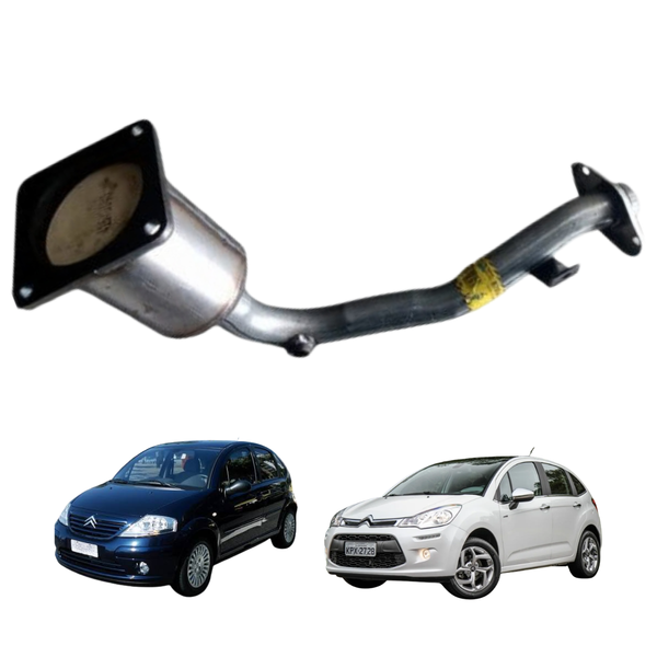 Catalisador Citroen C3 Scapex 1.4 8v e 1.6 16v 2003 a 2012 Novo - DJ Escapamentos