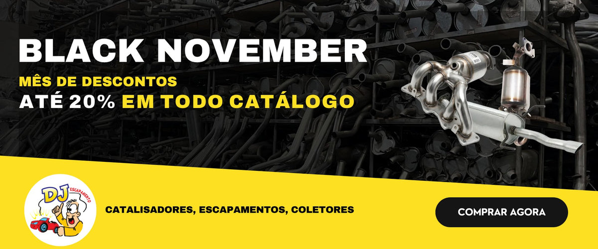 Black November DJ Escapamentos: até 20% de desconto em todo o catálogo