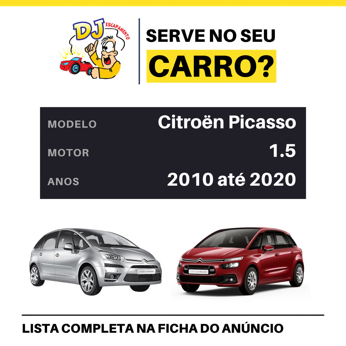 Catalisador Citroën Picasso Scapex 1.5 2010 a 2020 Novo, foto 2