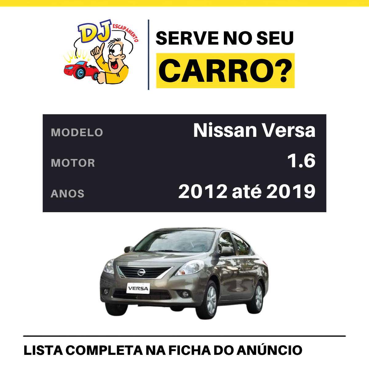 Catalisador Nissan Versa 1.6 2012 a 2019 Scapex, foto 2